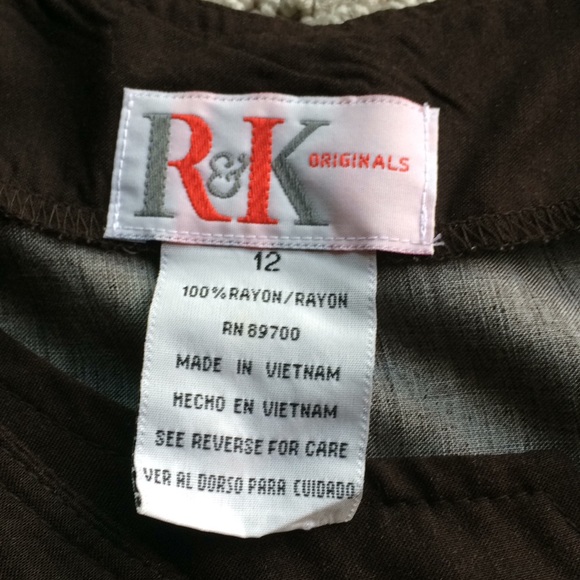 R&K sleeveless brown maxi sun dress Size 12 - Picture 8 of 10